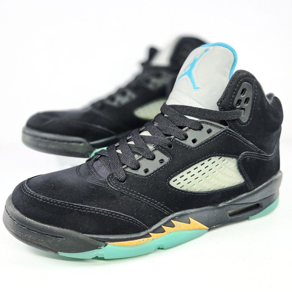 Nike Air Jordan 5 Retro GS Aqua 440888-047 Youth 7Y / Women’s 8.5